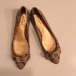 Kate Spade Leather Flats Size 8 super cute